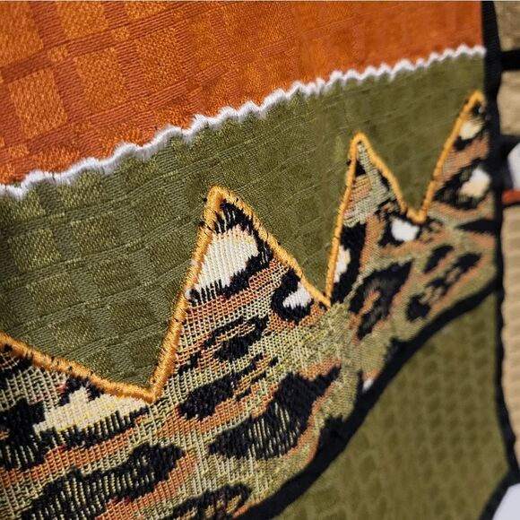 Alex Kim Fall Autumn Southwest Aztec Patchwork Multi Print Jacket, Size M - Picture 6 of 11